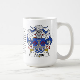 Aponte, the Origin, the Meaning and the Crest Coffee Mug