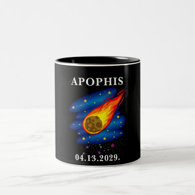 Apophis 2029 Asteroid Object 99942 Astronomy Space Two-Tone Coffee Mug (Center)