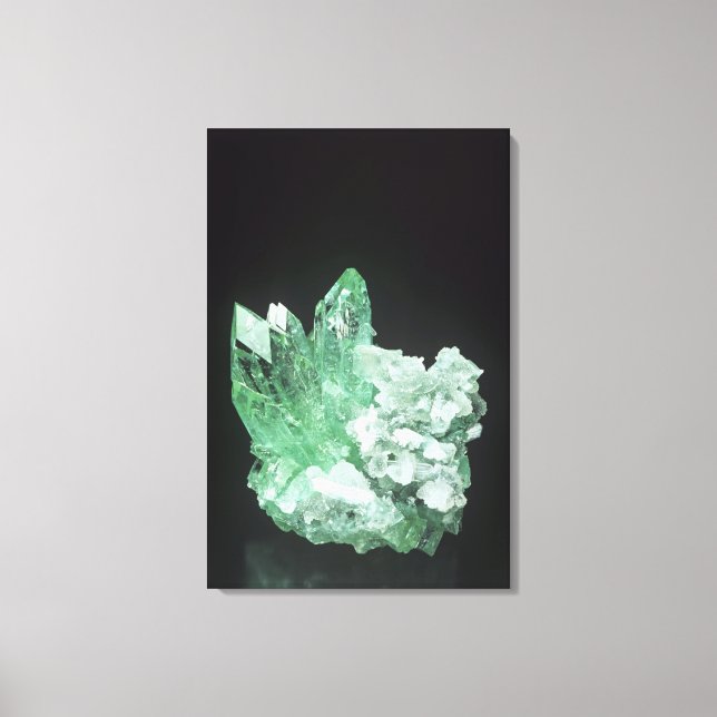 Apophyllite crystals with Stilbite, Jalgaon, Mahar Canvas Print (Front)