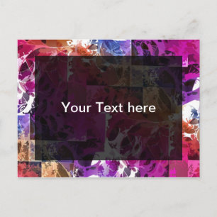 Apophysis Fractal Art - spider web Template Postcard