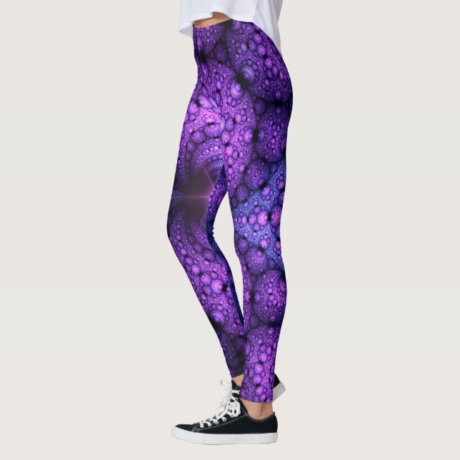 Apophysis Fractal - Atoms Fusion + your ideas Leggings (Left)