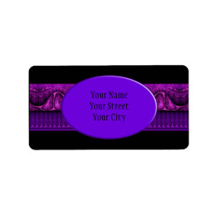 Apophysis Fractal Border ART - violet pink Label