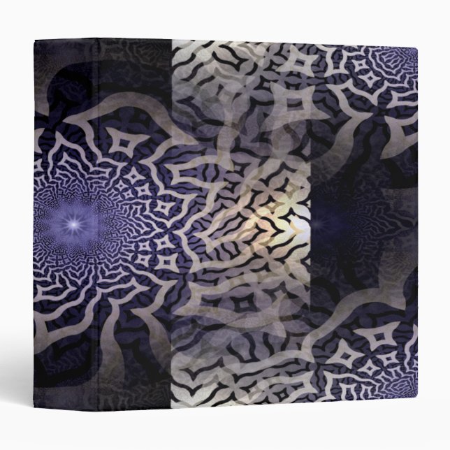 APOPHYSIS fractal decor | black violet Binder (Front/Spine)