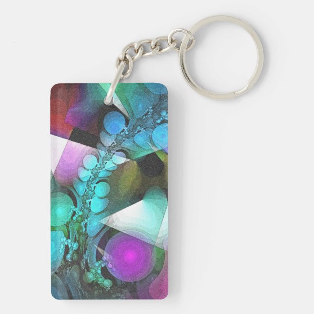 Apophysis Fractal Decor - spine Keychain (Back)