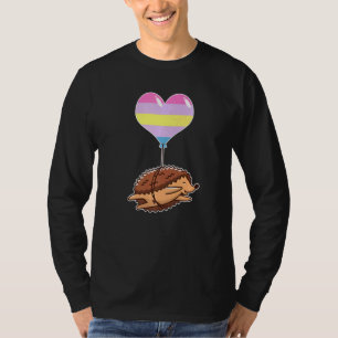 Aporagender Hedgehog Nonbinary Gender T-Shirt