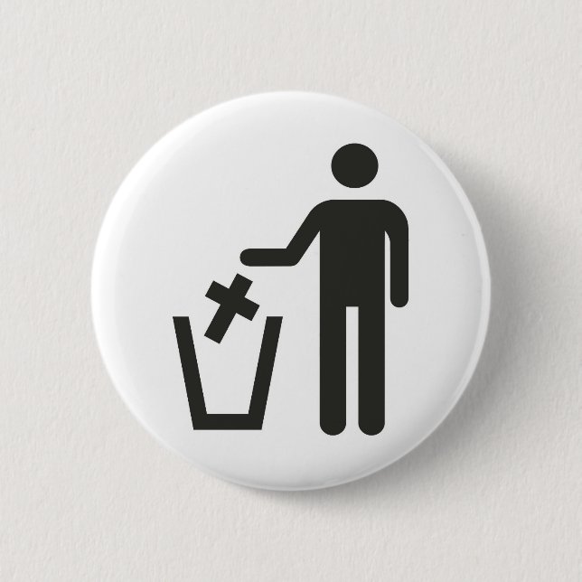 Apostasy 2 Inch Round Button (Front)