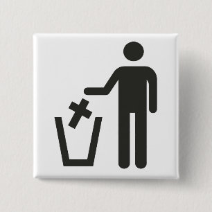 Apostasy 2 Inch Square Button