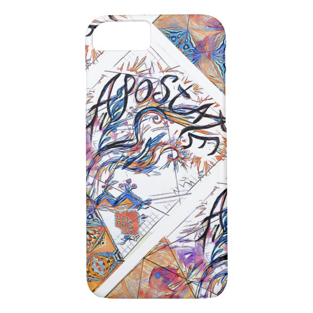 Apostate Colourful Free Doodle Drawing Case-Mate iPhone Case (Back)