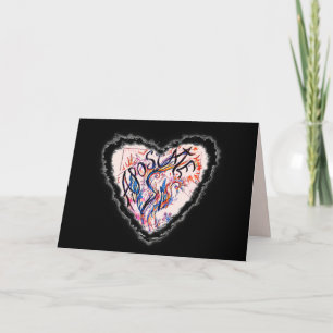 Apostate Colourful Free Doodle Drawing Heart Holiday Card