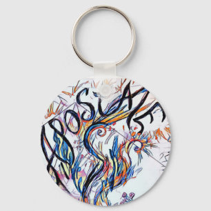 Apostate Colourful Free Doodle Drawing Keychain