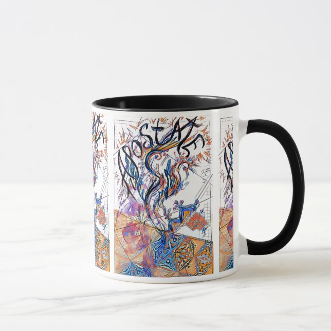 Apostate Colourful Free Doodle Drawing Mug (Right)