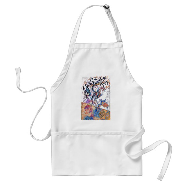 Apostate Colourful Free Doodle Drawing Standard Apron (Front)