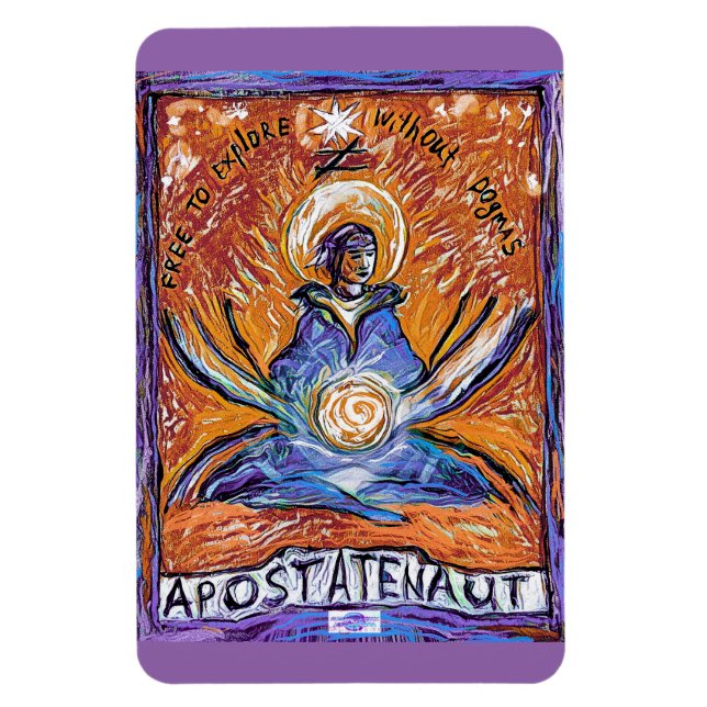 Apostatenaut - explore without dogmas magnet (Vertical)