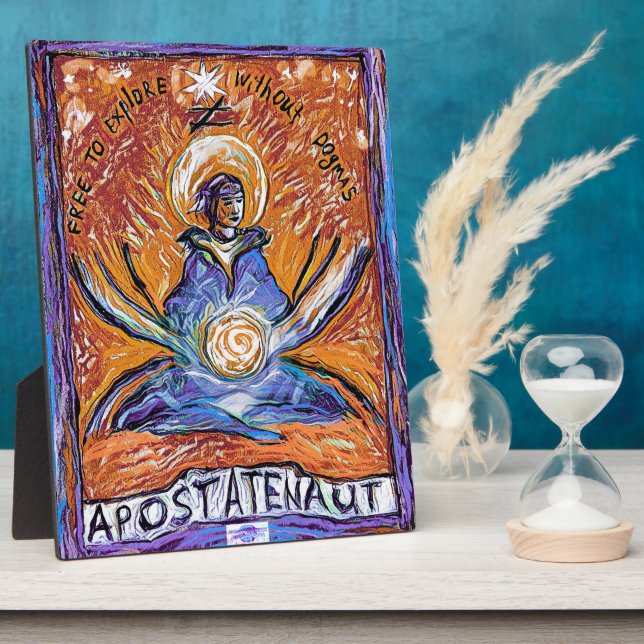 Apostatenaut - explore without dogmas plaque (Side)