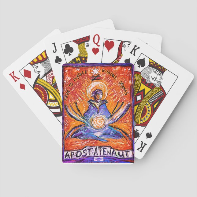 Apostatenaut - explore without dogmas playing cards (Back)