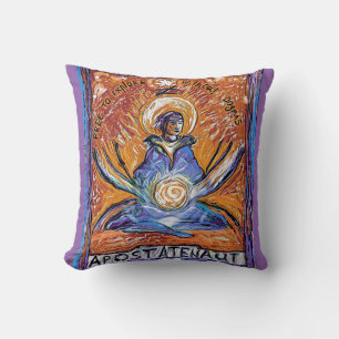 Apostatenaut - explore without dogmas throw pillow