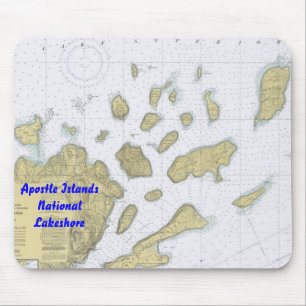 Apostle Islands National Lakeshore Chart Mouse Pad