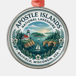 Apostle Islands National Lakeshore USA Metal Ornament
