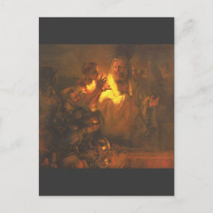 Apostle Peter denied Christ by Rembrandt Postcard