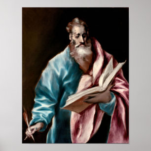 Apostle St. Matthew by El Greco Print