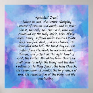 Apostles' Creed Poster