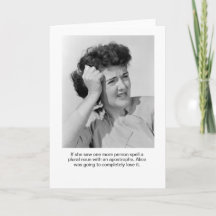 Apostrophe Alice Greeting Card