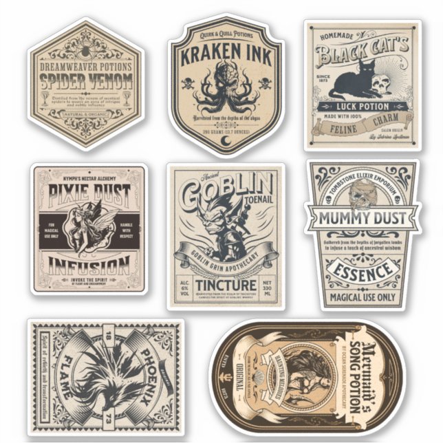 Apothécaire de l'Assistant Étiquette de potion de  (Devant)