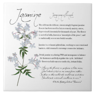 Apothécaire de plantes : Jasmine | Carreaux de cér