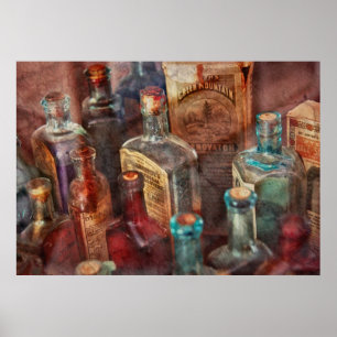 Apothecary - A Series of bottles Poster