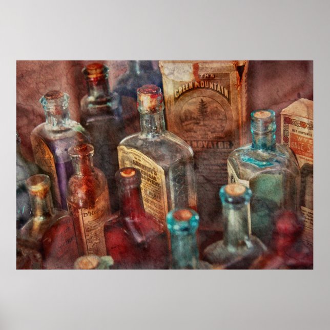 Apothecary - A Series of bottles Poster (Front)