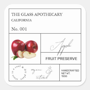 Apothecary Apple Label