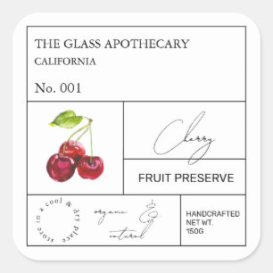 Apothecary Cherry Label