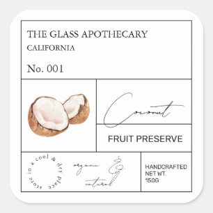 Apothecary Coconut Label