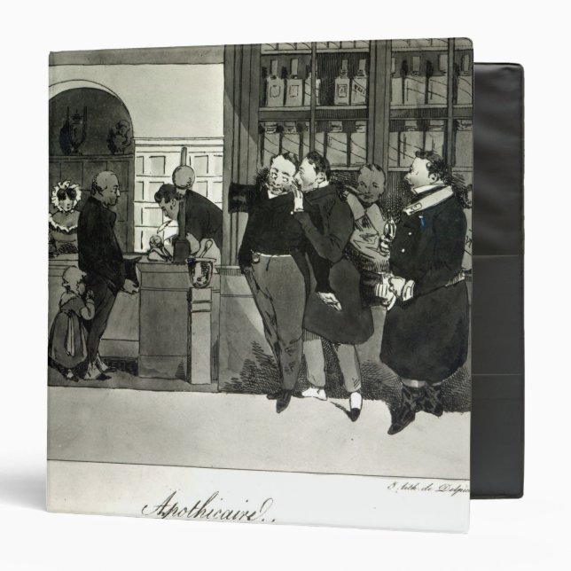 Apothecary, engraved by Delpech Binder (Front/Inside)