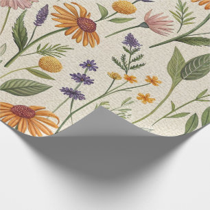 Apothecary Field Herb Meadow Wrap Wrapping Paper