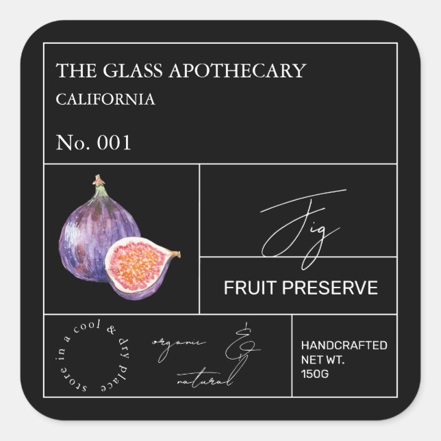 Apothecary Fig Label (Front)