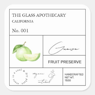 Apothecary Guava Label