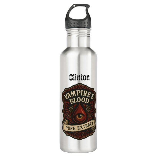 Apothecary Label Vampire's Blood Personalized 710 Ml Water Bottle (Front)