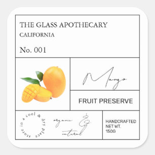 Apothecary Mango Label