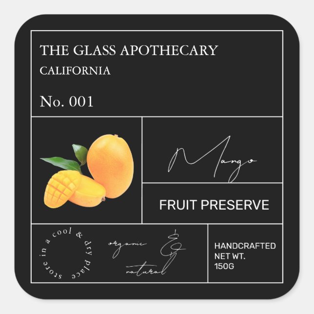 Apothecary Mango Label (Front)