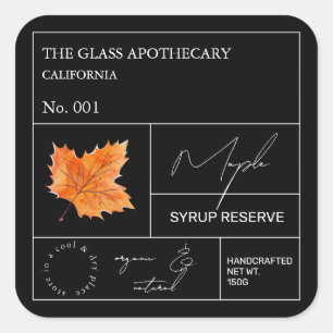 Apothecary Maple Syrup Label