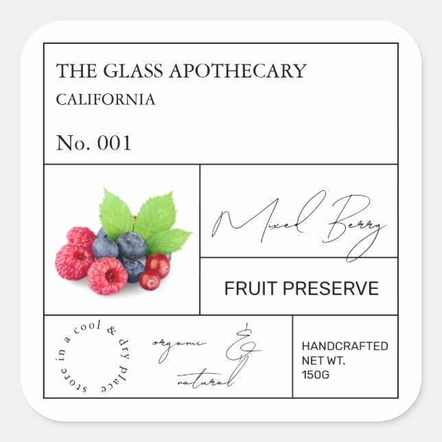 Apothecary Mixed Berry Label (Front)