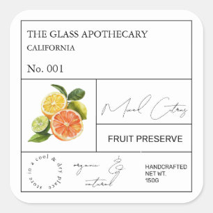 Apothecary Mixed Citrus Label