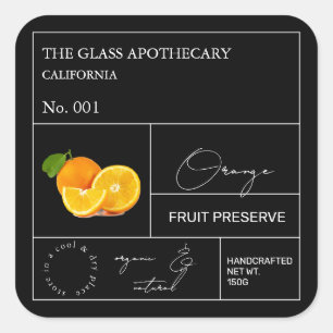 Apothecary Orange Label