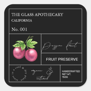 Apothecary Passion Fruit Label