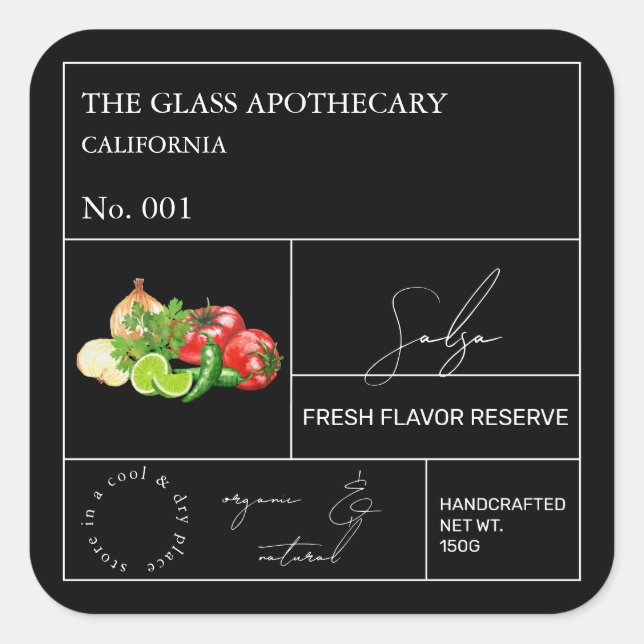 Apothecary Salsa Label (Front)