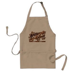 Apothecary Shoppe Halloween Gothic Sign Standard Apron