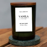Apothecary Style Vertical Candle Branding Labels