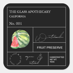 Apothecary Watermelon Label
