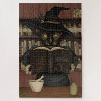 Apothecary Wicked Halloween Cat Puzzle